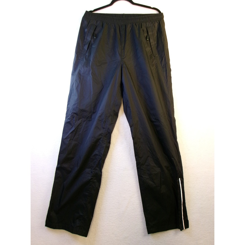33,000ft Mens Black Nylon Rain Pants Mesh Lined Hiking Outdoor 34W x 34L